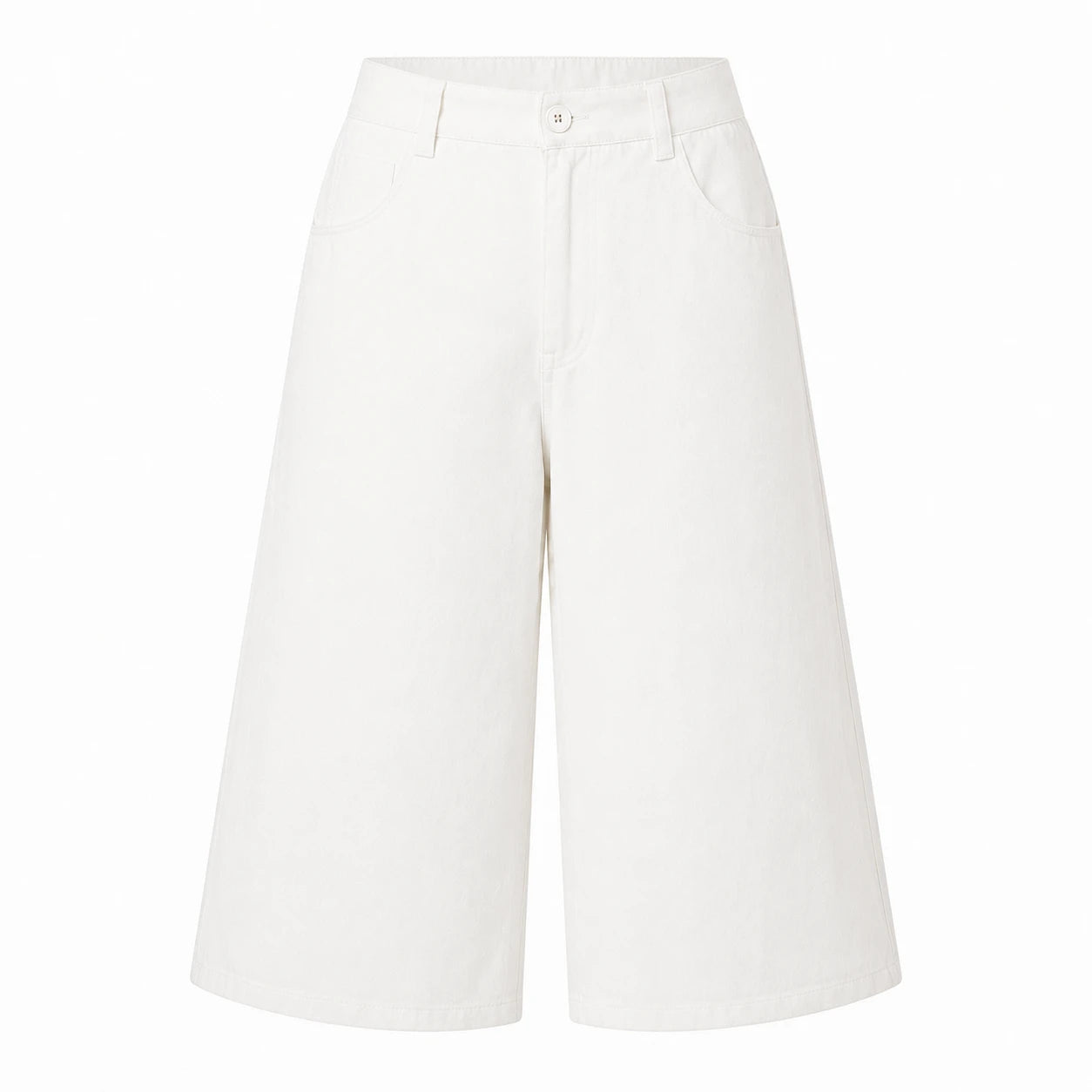 Wide Leg Cropped Culotte Pants WHD0606462
