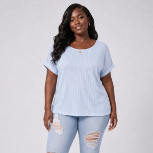 Textured Dolman Sleeve Top WHD0606475