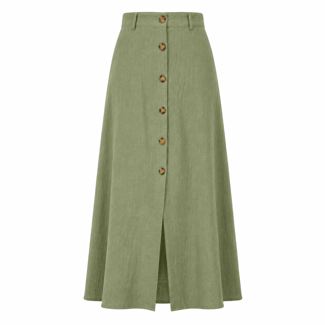 Button Front Maxi Skirt WHD0606480
