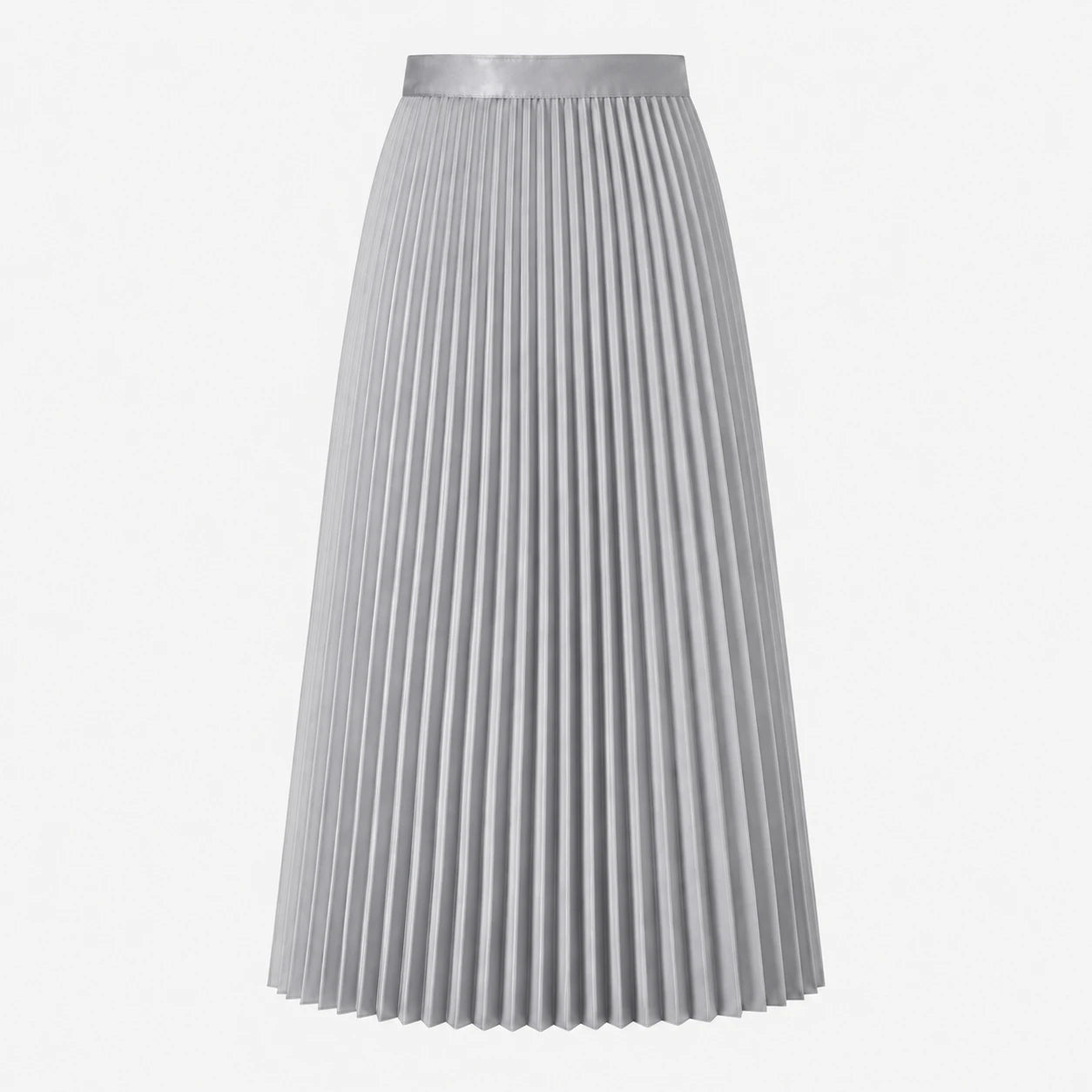 Pleated Elastic-Waist Midi Skirt WHD0606485