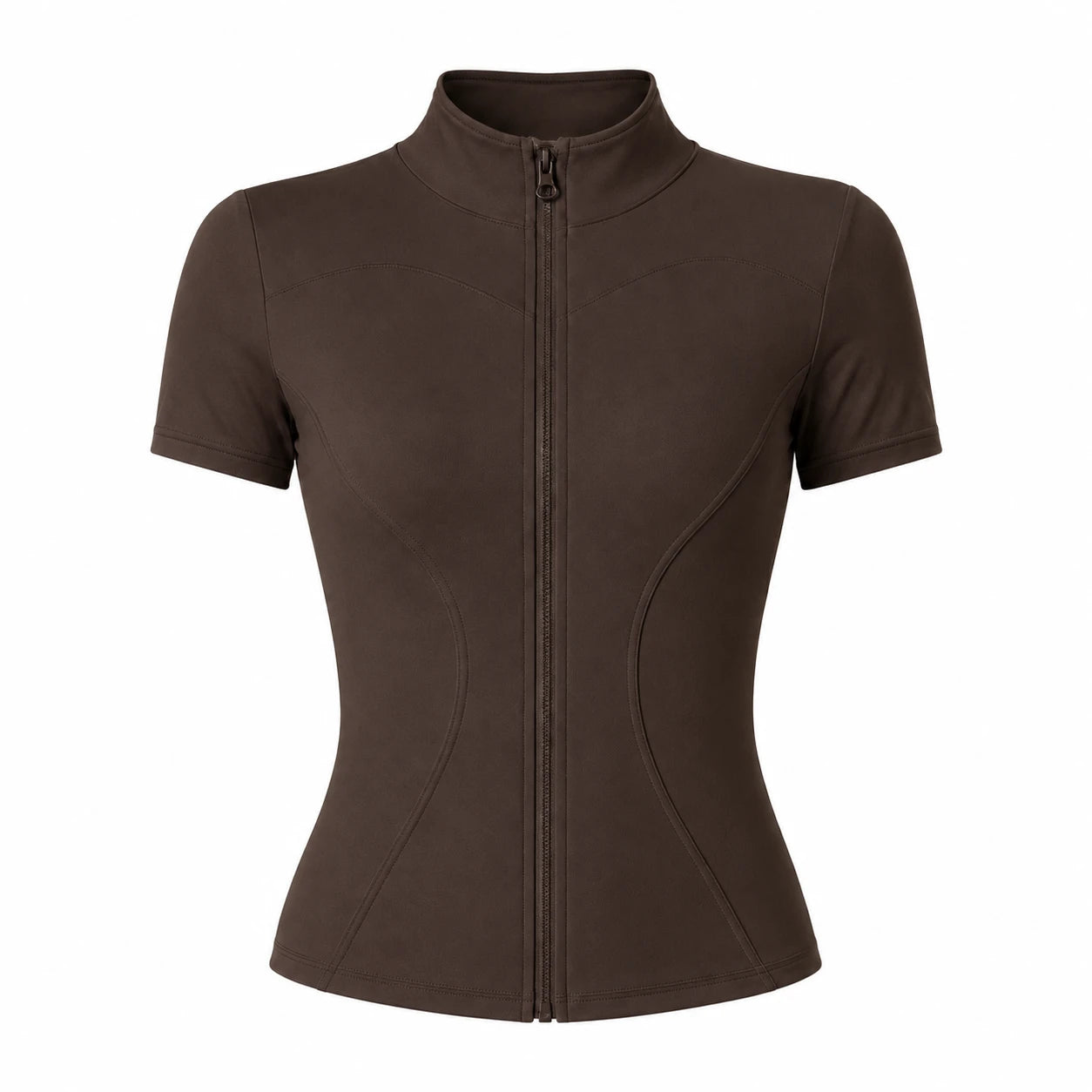 Mock Neck Zip Front Top WHD0606494-JYMW040