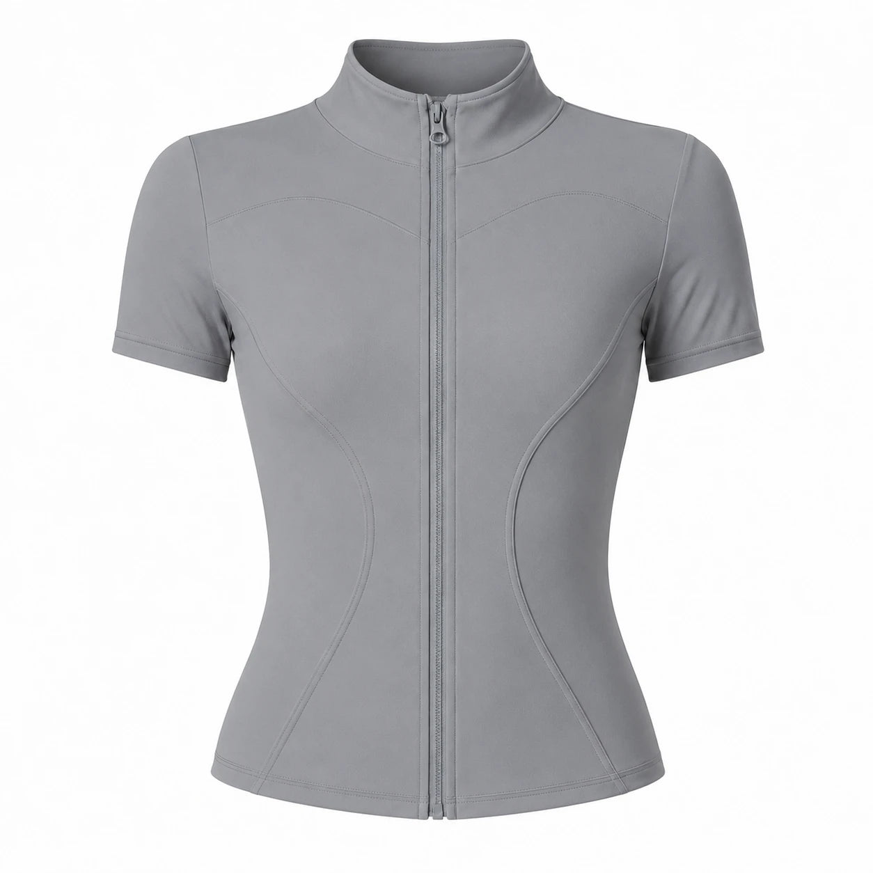 Mock Neck Zip Front Top WHD0606494-JYMW040