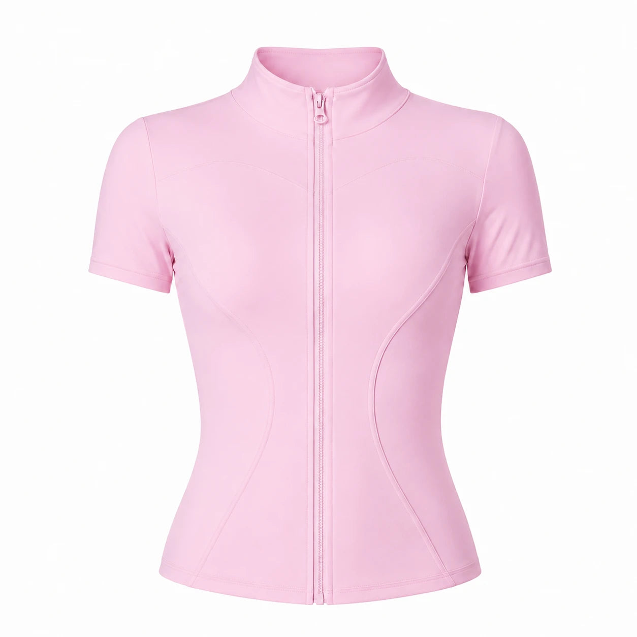 Mock Neck Zip Front Top WHD0606494-JYMW040
