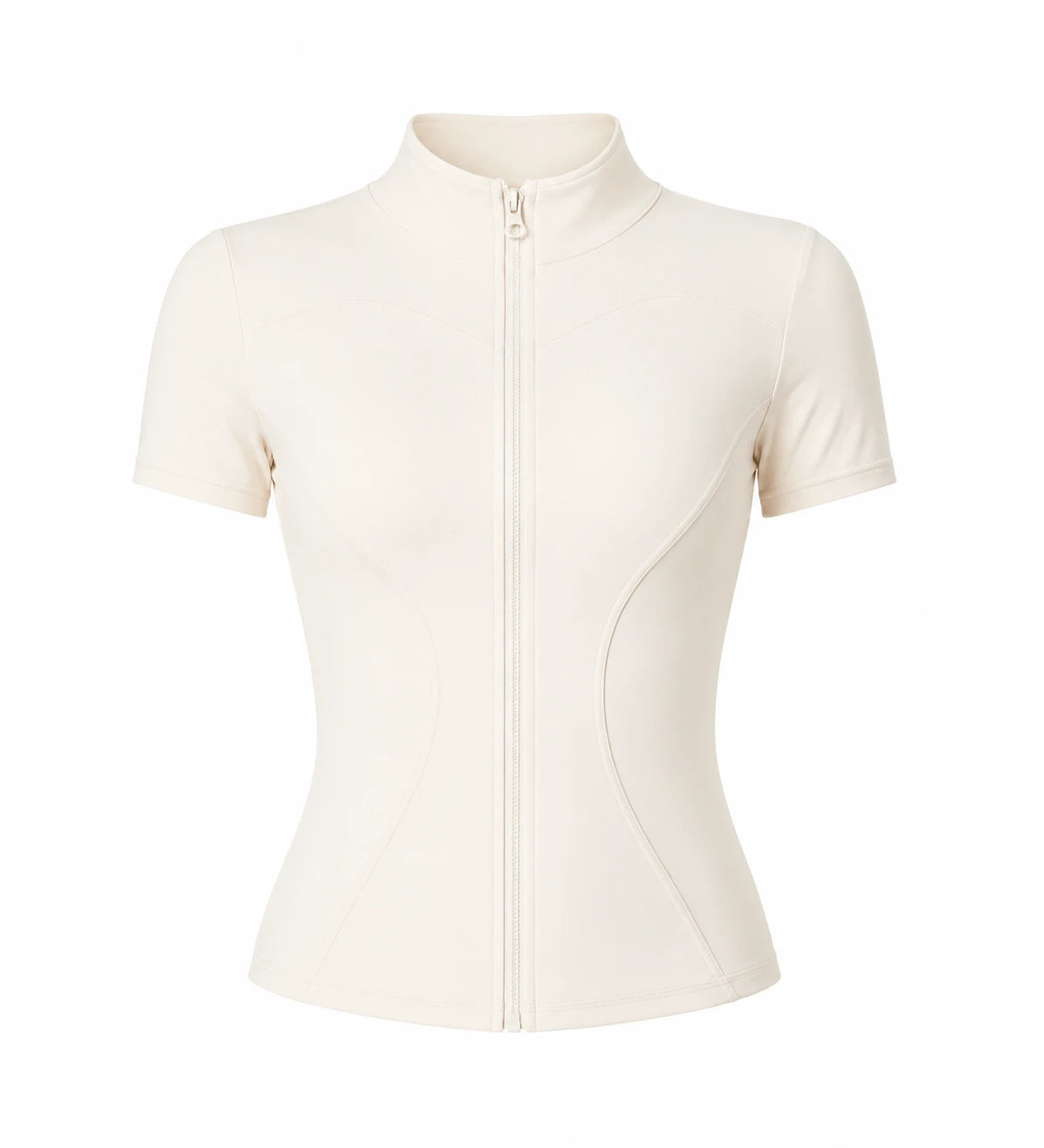 Mock Neck Zip Front Top WHD0606494-JYMW040