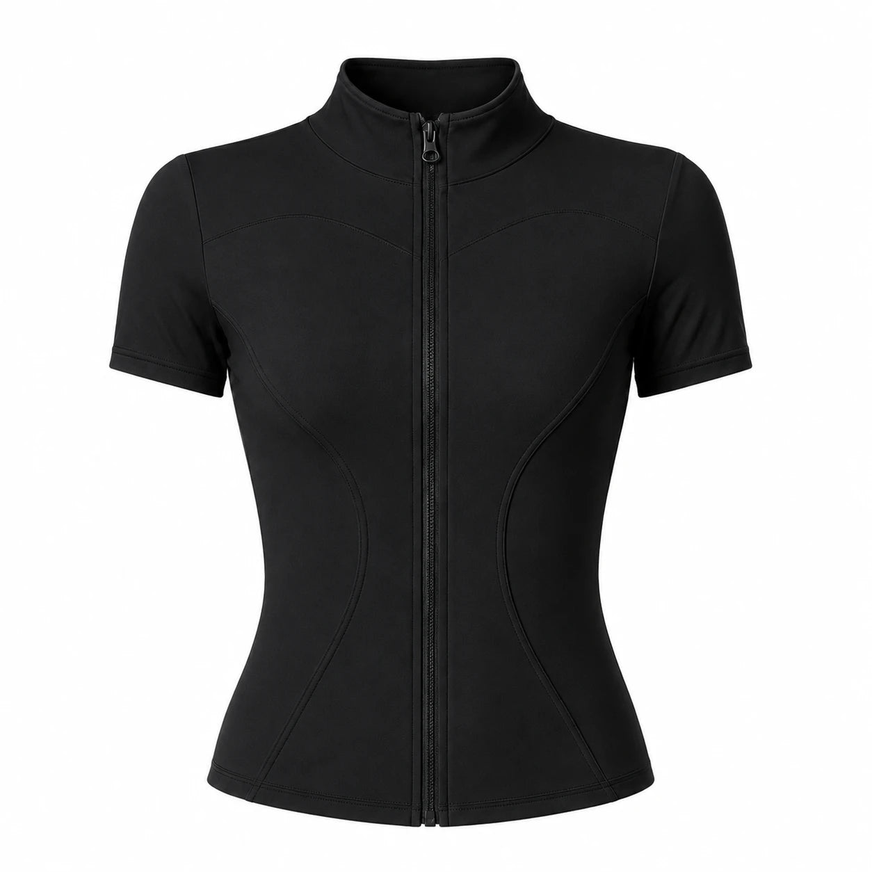 Mock Neck Zip Front Top WHD0606494-JYMW040