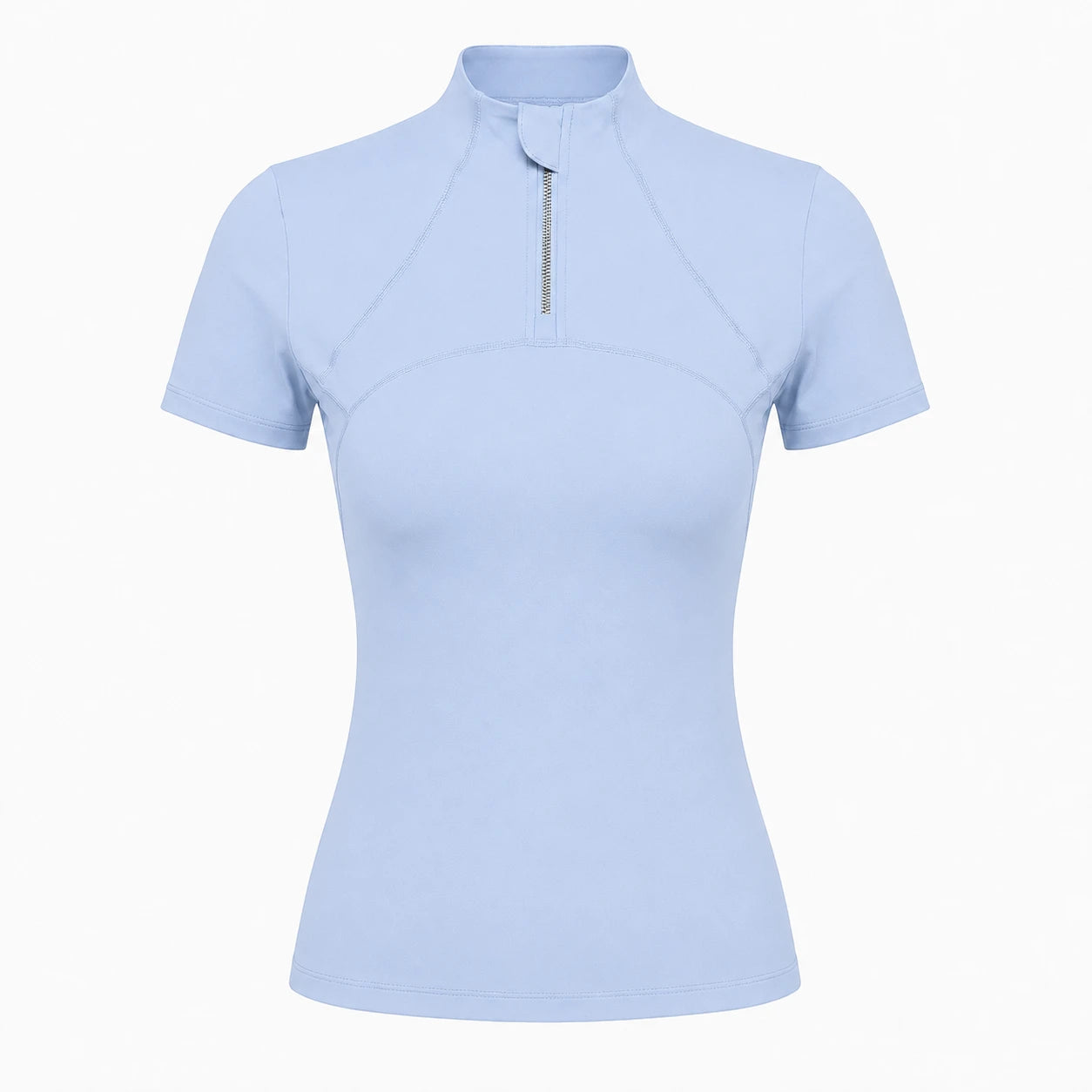 Short Sleeve Zip Active Top WHD0606496-JYWD018