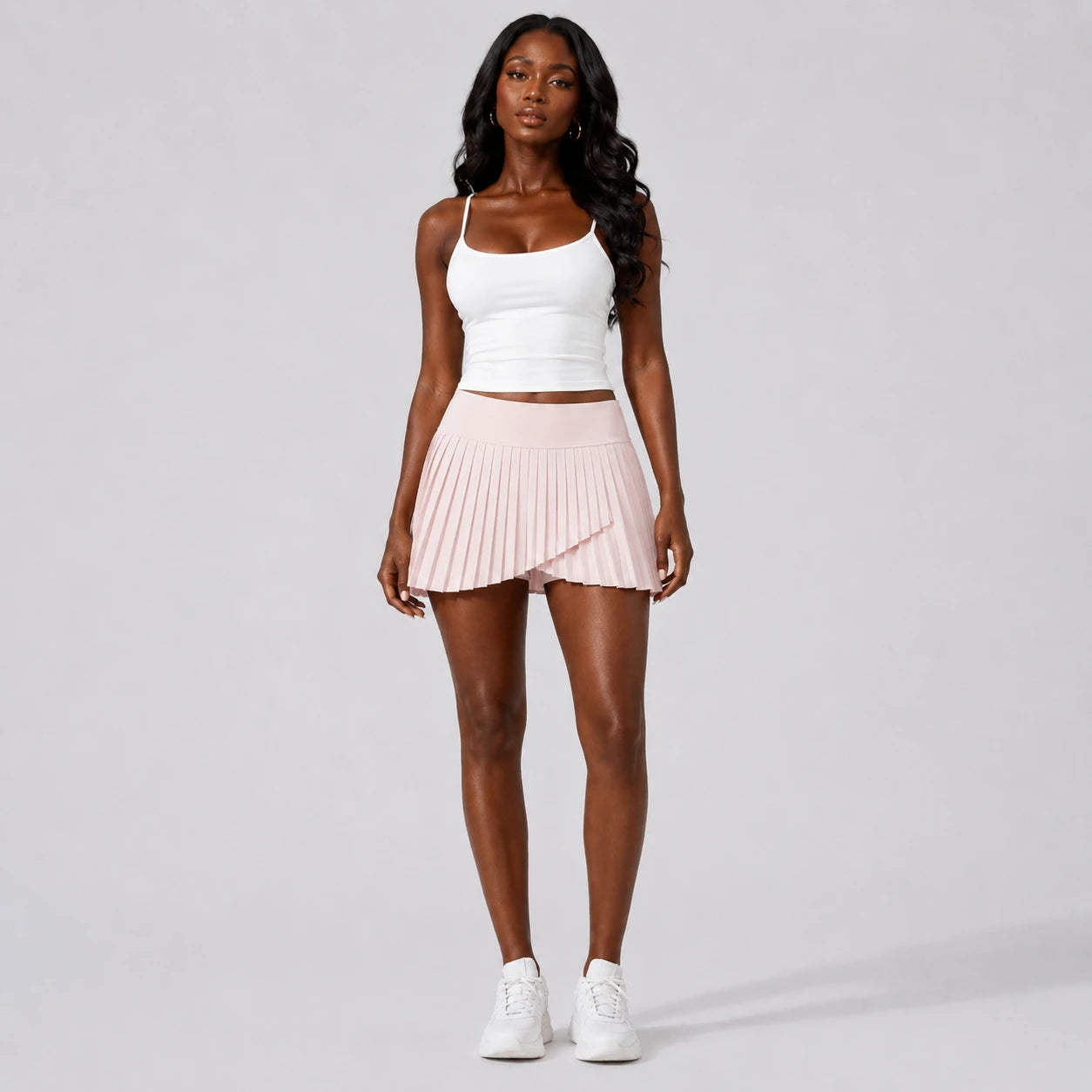 Pleated High Waist Skort WHD0606506-JYMQ068