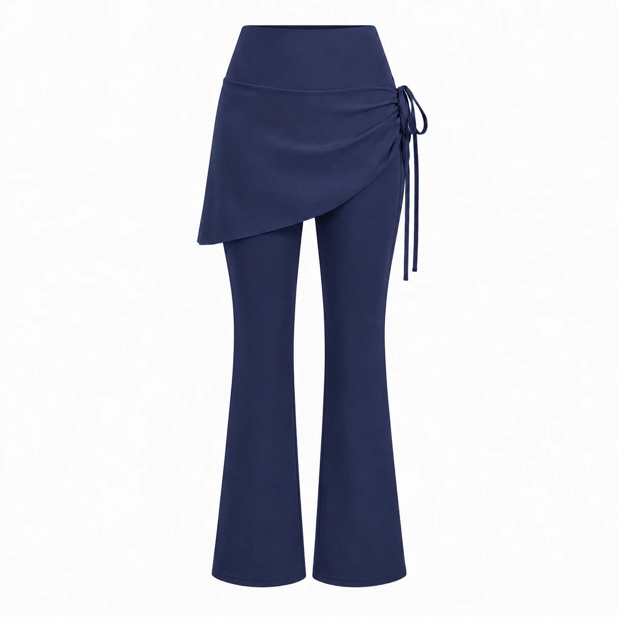 Ruched Skirted Flare Leggings WHD0606515-JYMK139