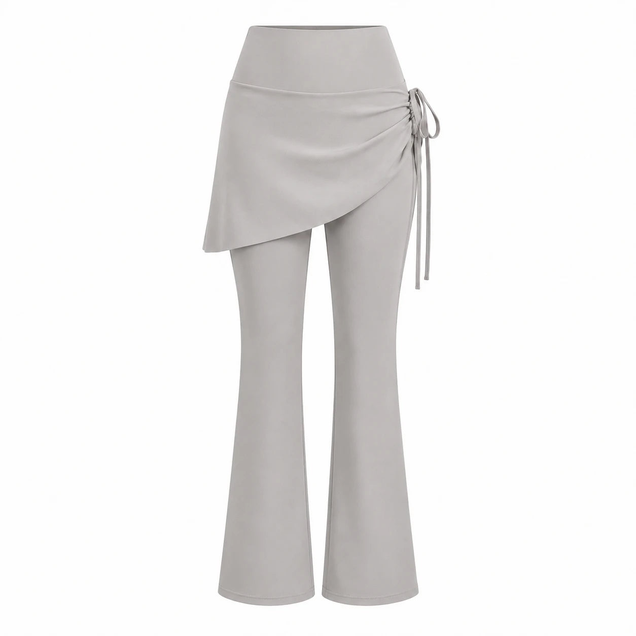 Ruched Skirted Flare Leggings WHD0606515-JYMK139