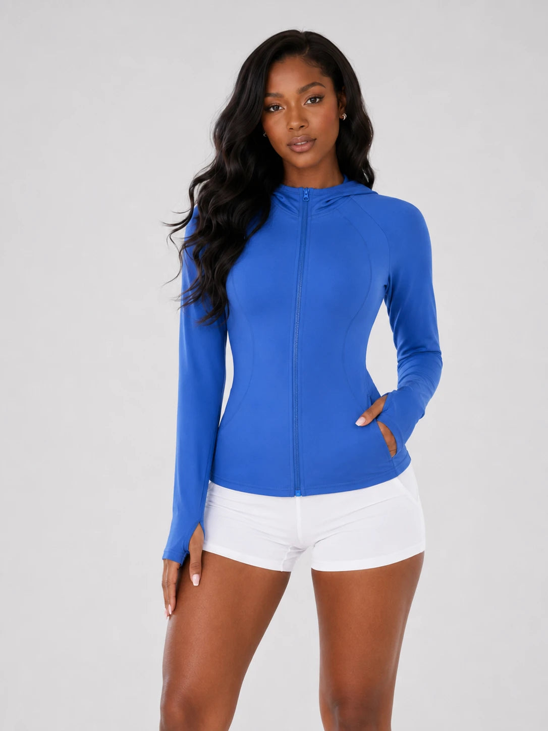 Hooded Zip Active Jacket WHD0606518-JYMW152