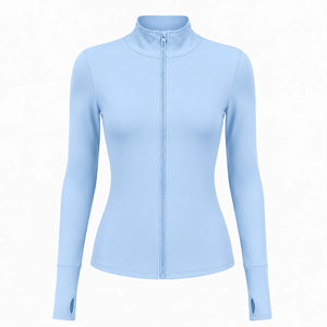 Mock Neck Zip Active Jacket WHD0606519-JYMW037