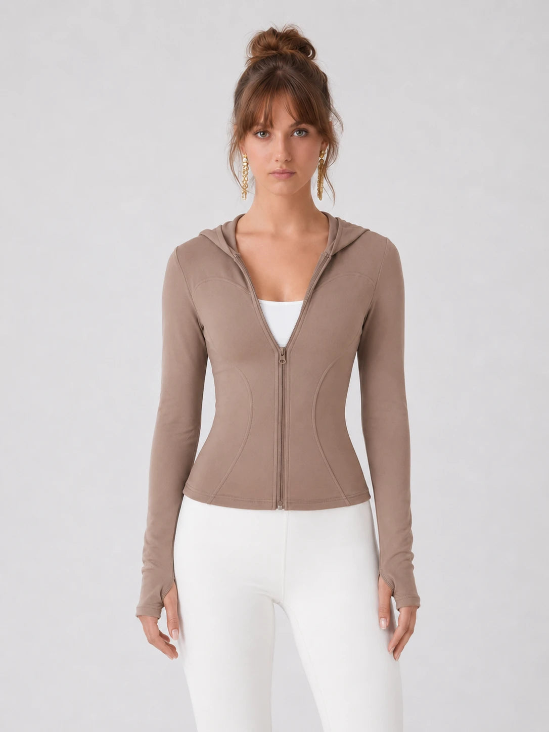 Hooded Zip Active Jacket WHD0606522-JYMW043