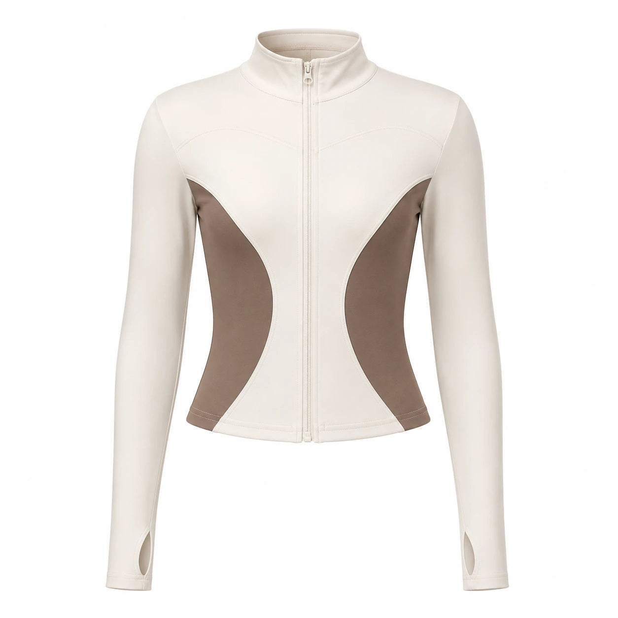 Color Block Zip Active Jacket WHD0606523-JYMW113