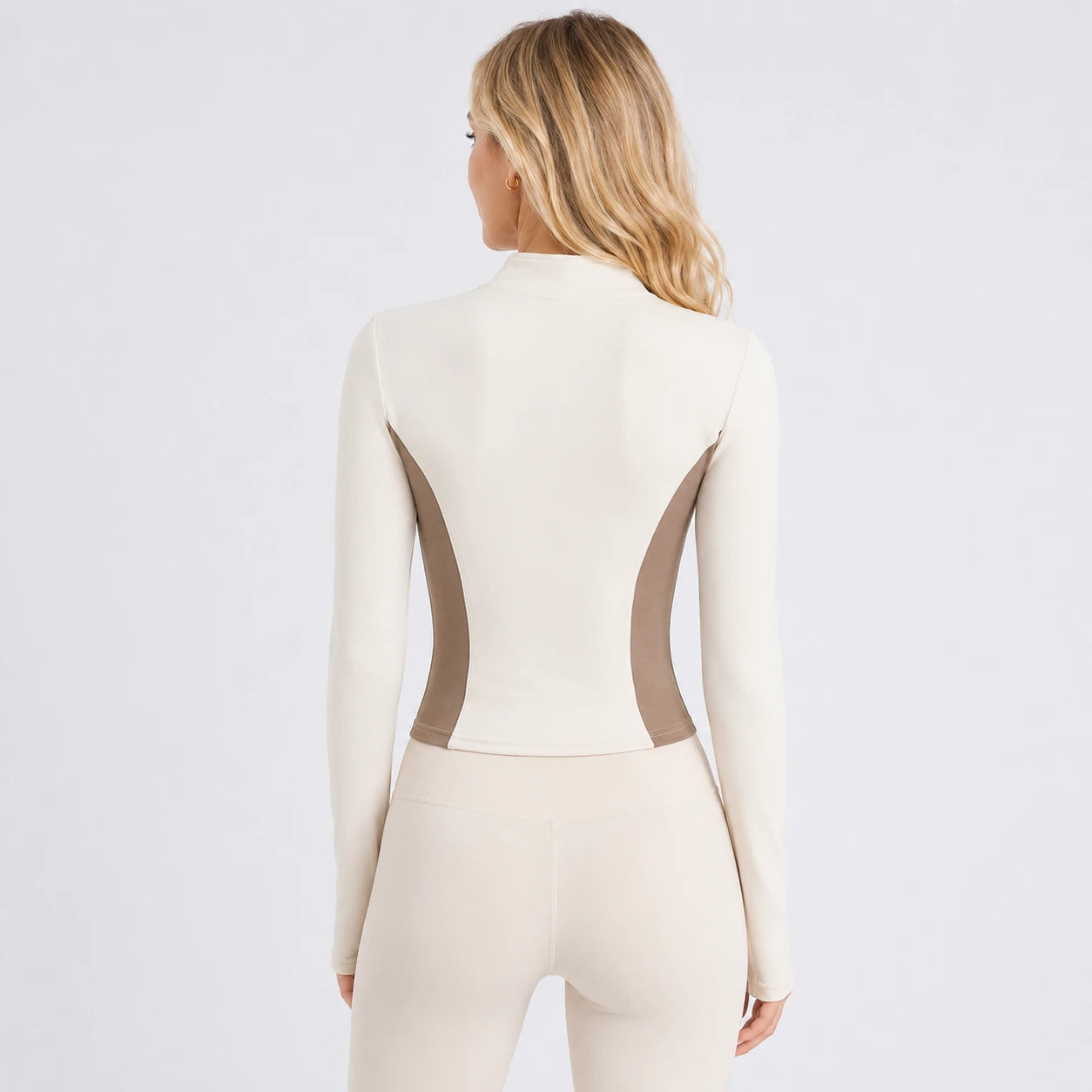 Color Block Zip Active Jacket WHD0606523-JYMW113