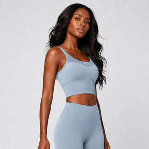 Cutout Back Longline Sports Bra WHD0606529-MTXWX60