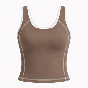 Contrast Trim Tennis Tank WHD0606535-JYMB023