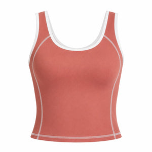 Contrast Trim Tennis Tank WHD0606535-JYMB023
