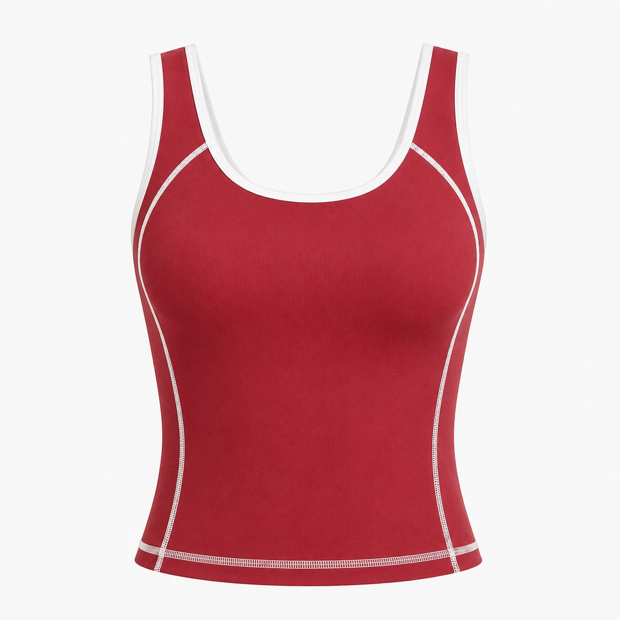 Contrast Trim Tennis Tank WHD0606535-JYMB023