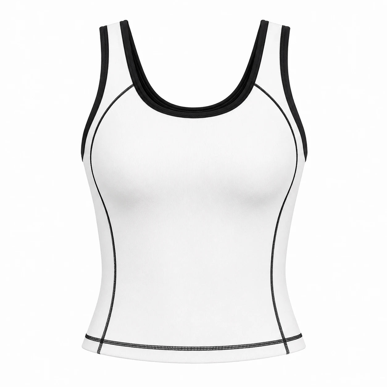 Contrast Trim Tennis Tank WHD0606535-JYMB023