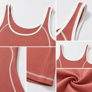 Contrast Trim Tennis Tank WHD0606535-JYMB023