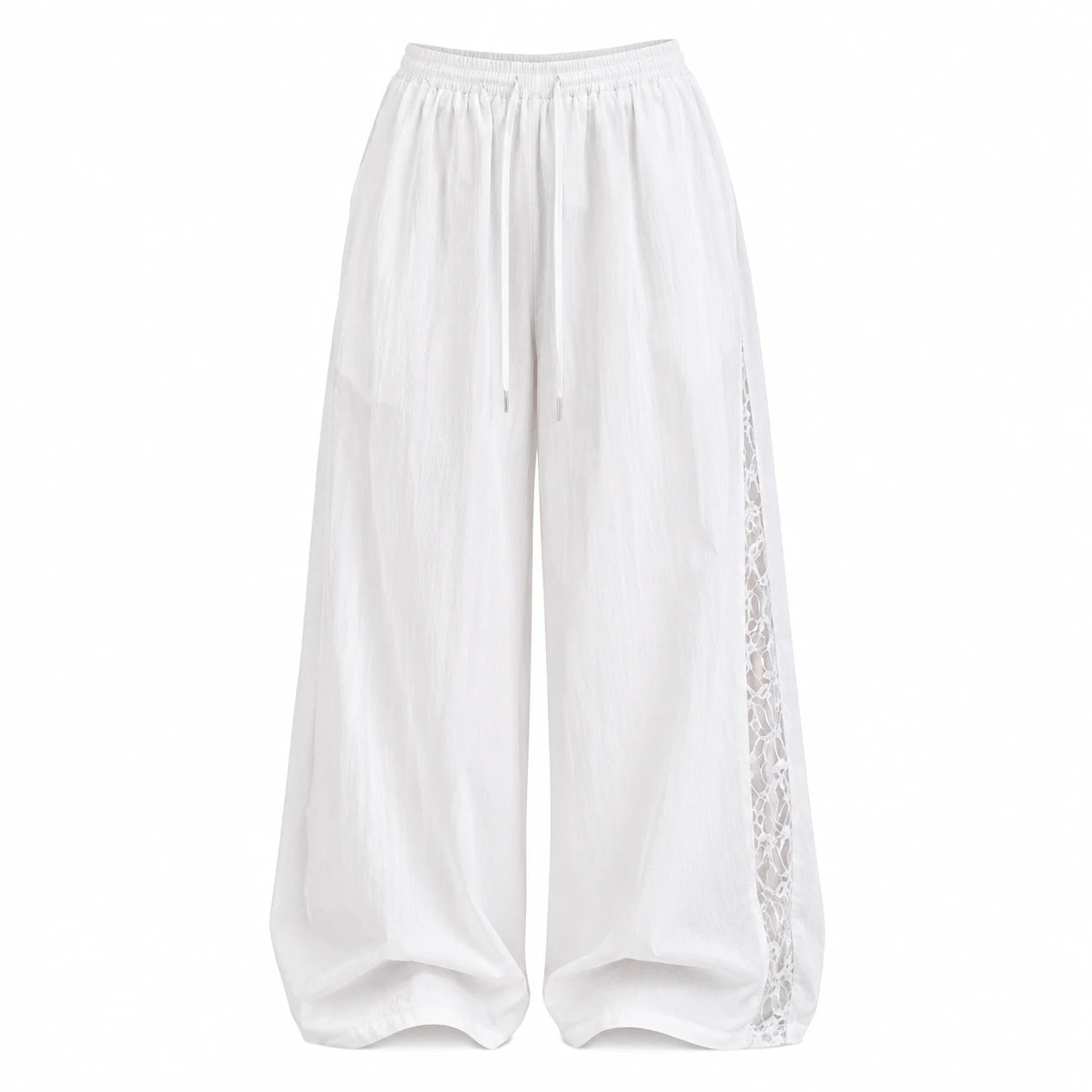 Crinkled Wide Leg Pants WHD0606538