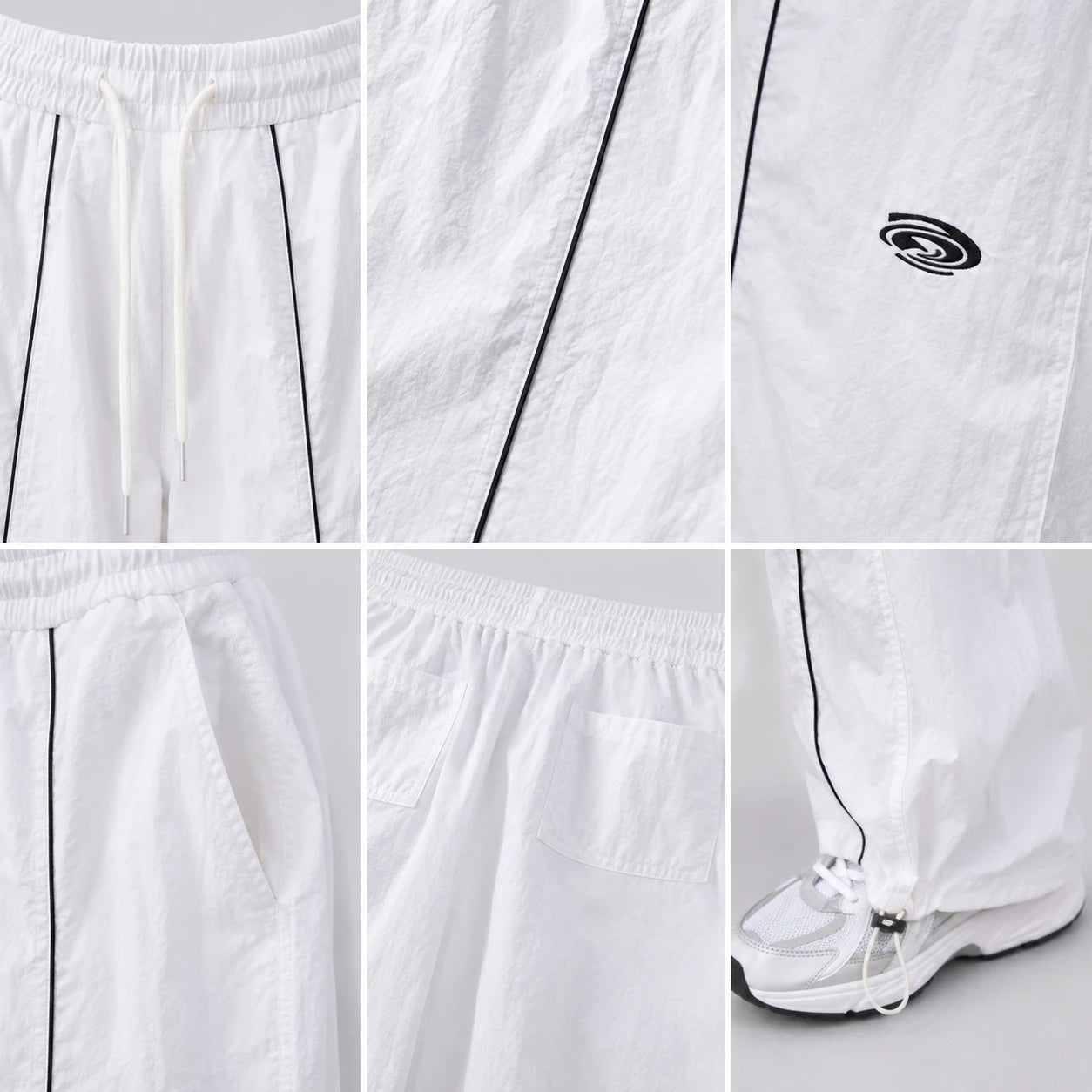 Piped Drawstring Track Pants WHD0606541