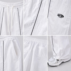 Piped Drawstring Track Pants WHD0606541