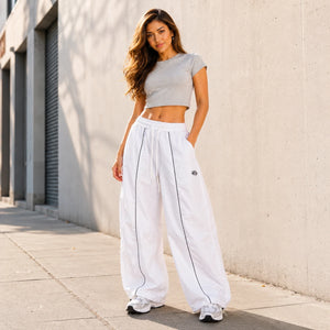 Piped Drawstring Track Pants WHD0606541