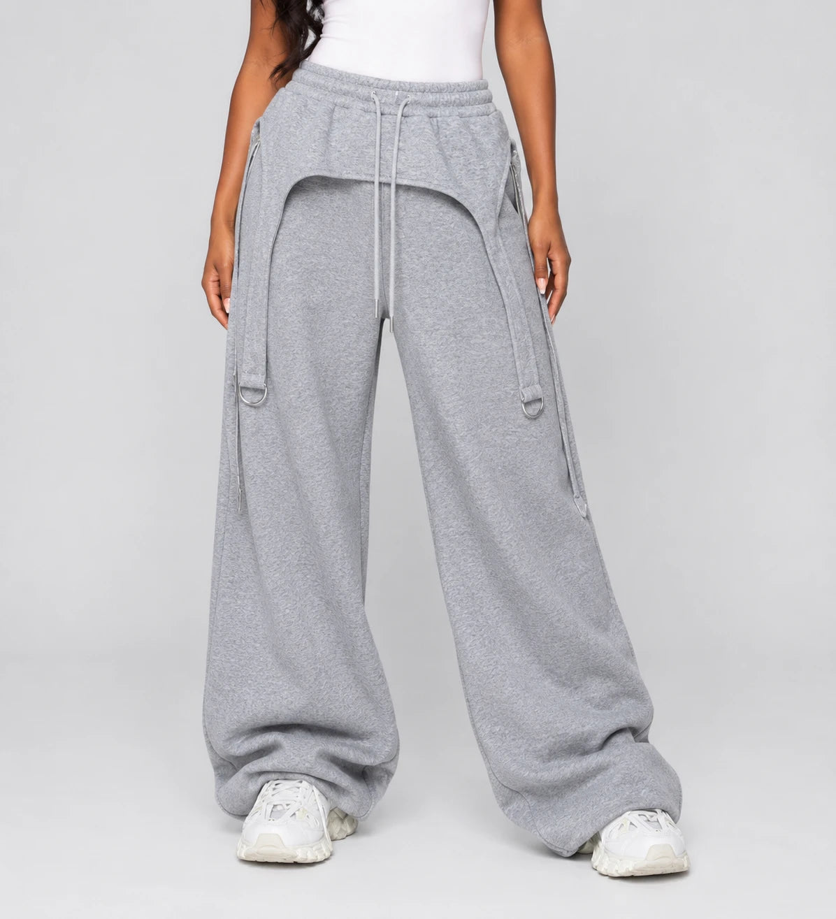 D-Ring Wide Leg Sweatpants WHD0606546