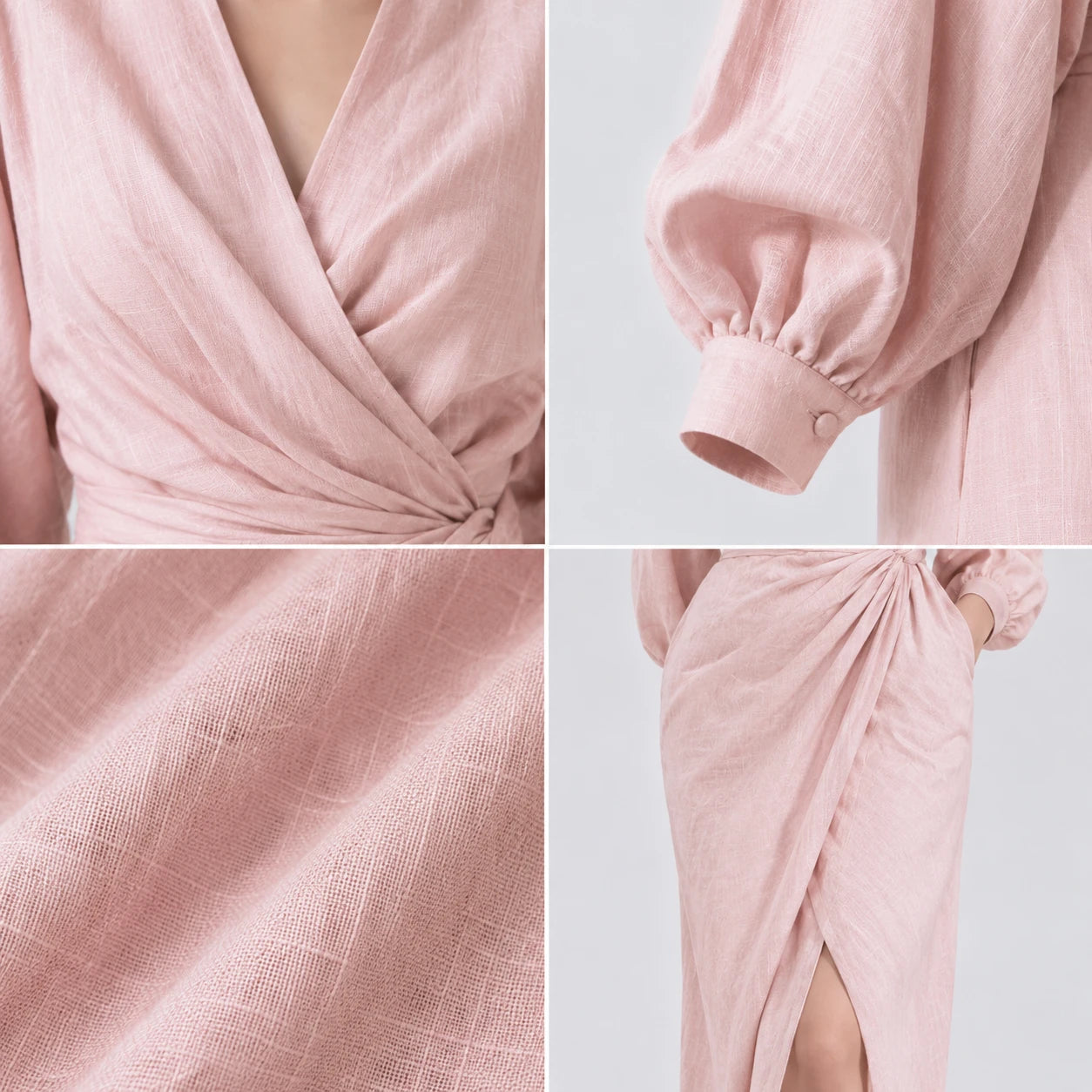 Wrap Tie Maxi Dress WHD0606548