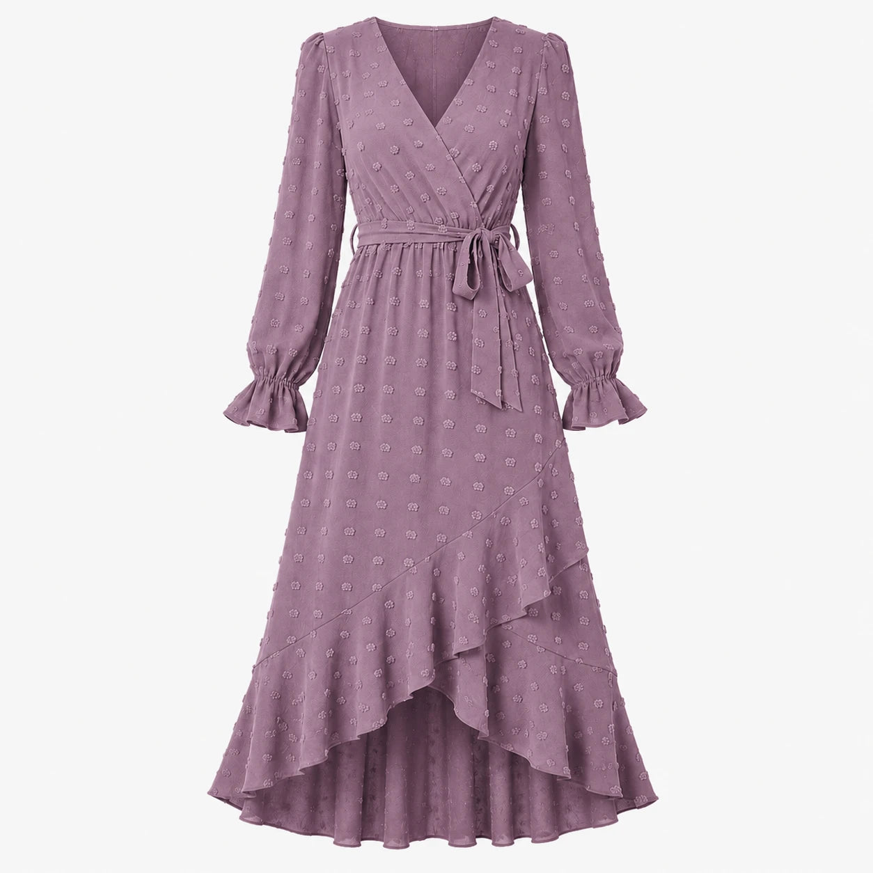 Ruffle Wrap Maxi Dress WHD0606551