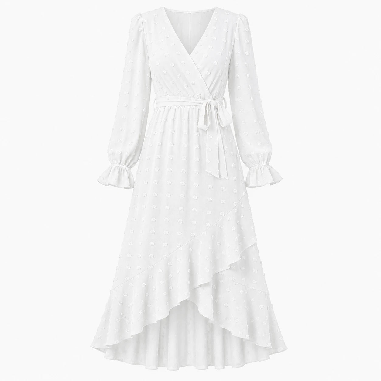 Ruffle Wrap Maxi Dress WHD0606551