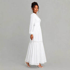 Lace Trim Maxi Dress WHD0606553