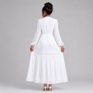 Lace Trim Maxi Dress WHD0606553