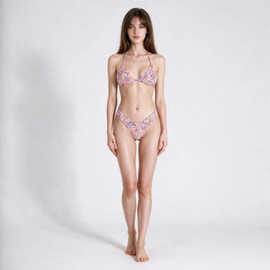Micro Floral Triangle Bikini Set WHD0606563-KA-P58-09