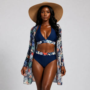 Tropical Three-Piece Swim Set WHD0606567-KA-P639-22