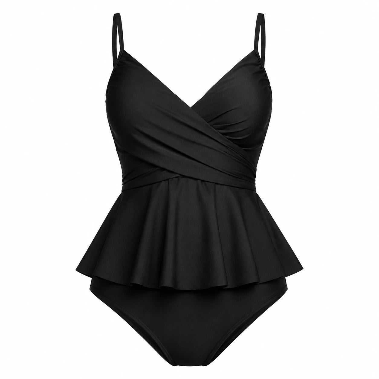 Peplum Wrap One-Piece Swimsuit WHD0606571-KA-P694-01