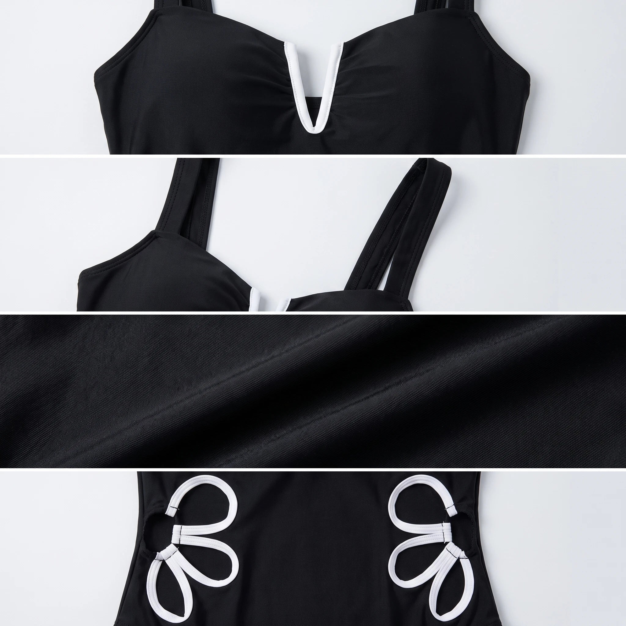 Contrast Cutout One-Piece Swimsuit WHD0606575-KA-P747-01