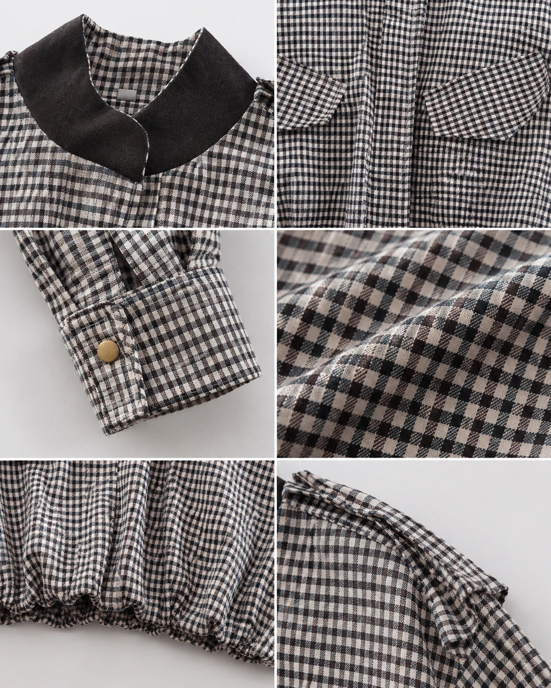 Gingham Cropped Jacket WHD0606579