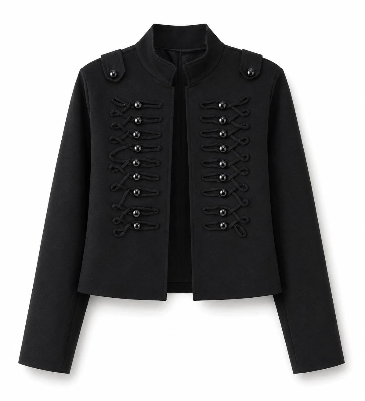 Military Detail Crop Jacket WHD0606581