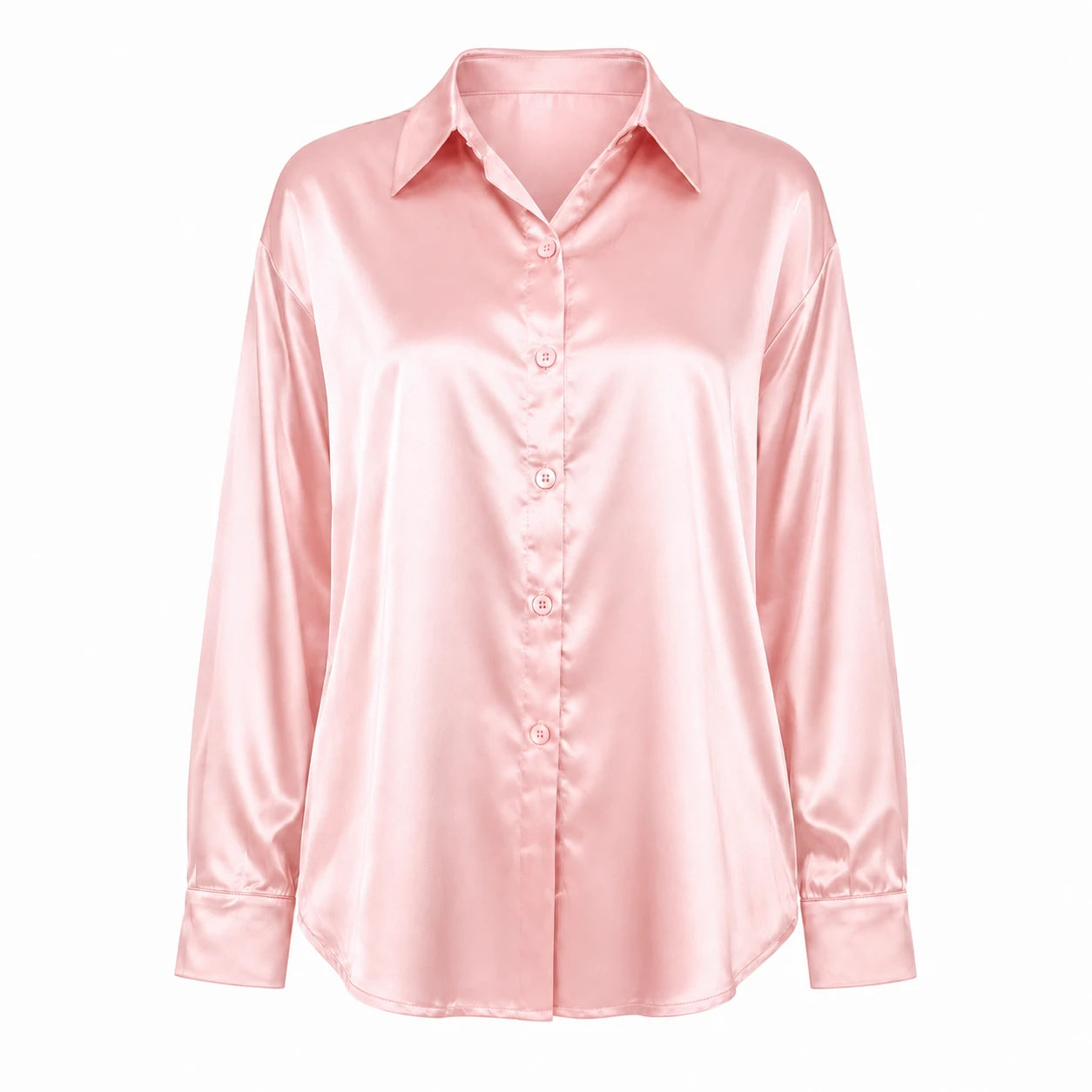 Satin Button-Up Shirt WHD0606592