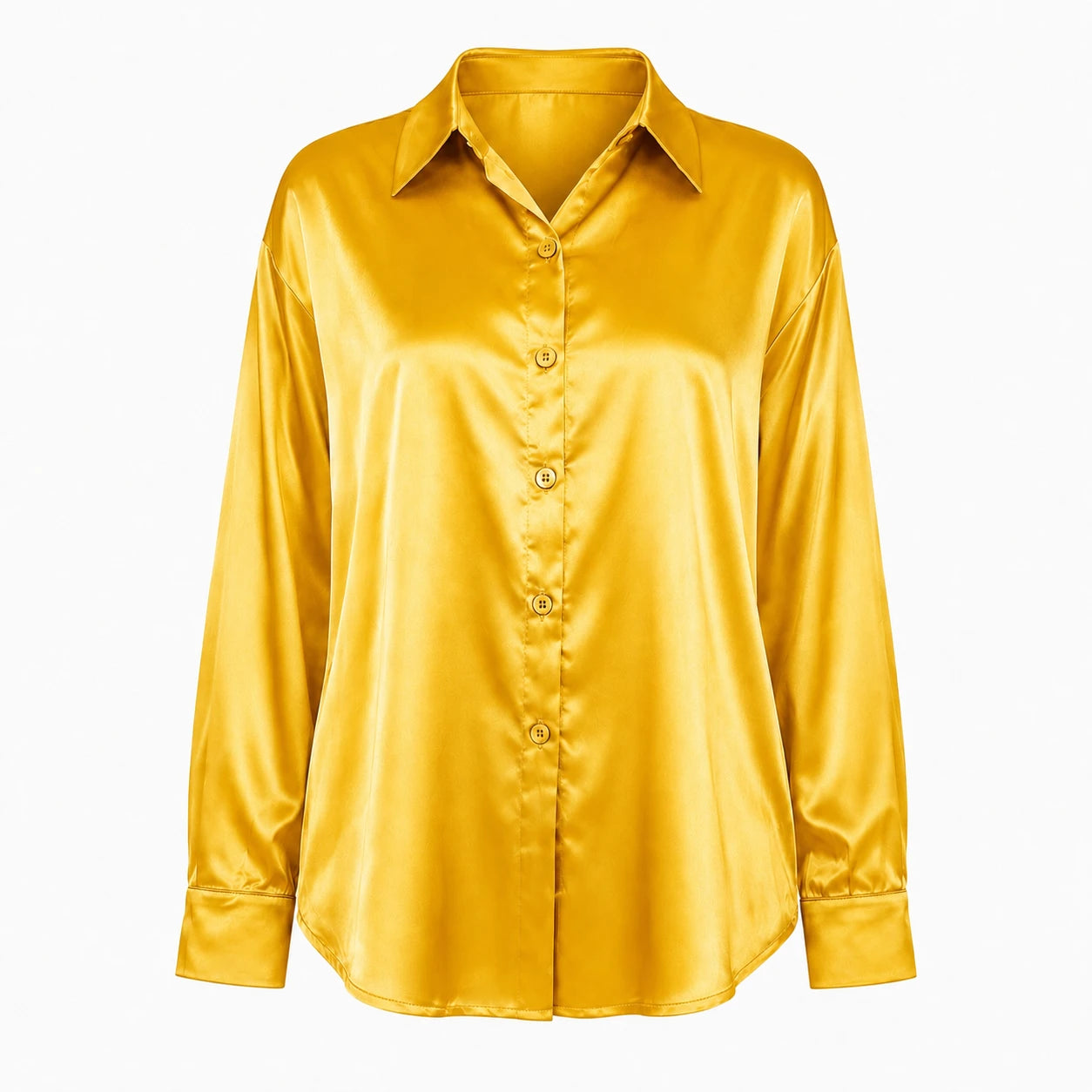 Satin Button-Up Shirt WHD0606592