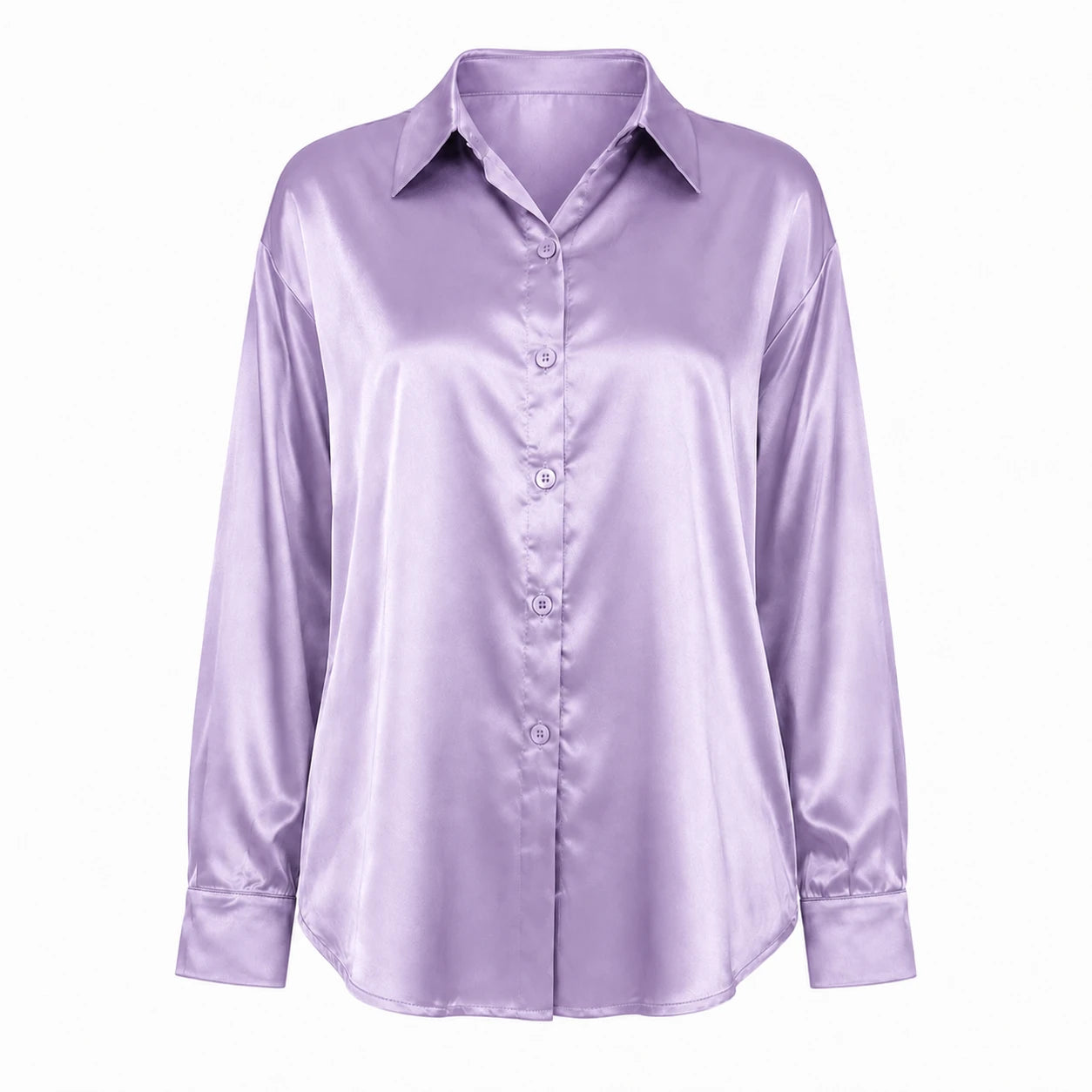Satin Button-Up Shirt WHD0606592