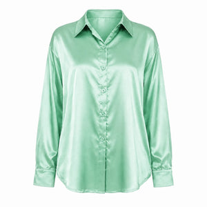 Satin Button-Up Shirt WHD0606592