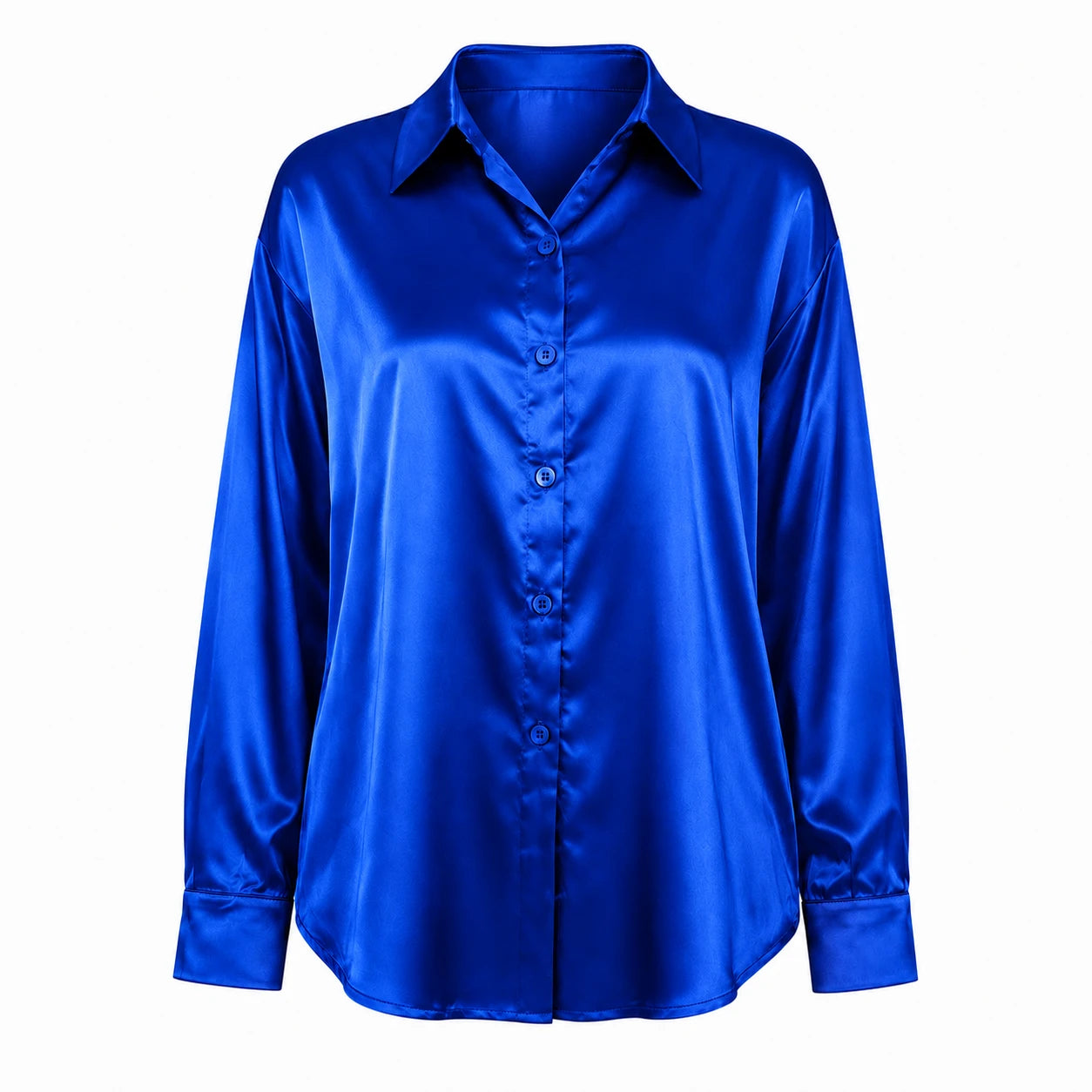 Satin Button-Up Shirt WHD0606592