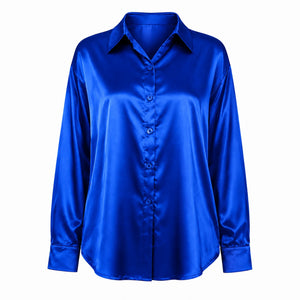 Satin Button-Up Shirt WHD0606592