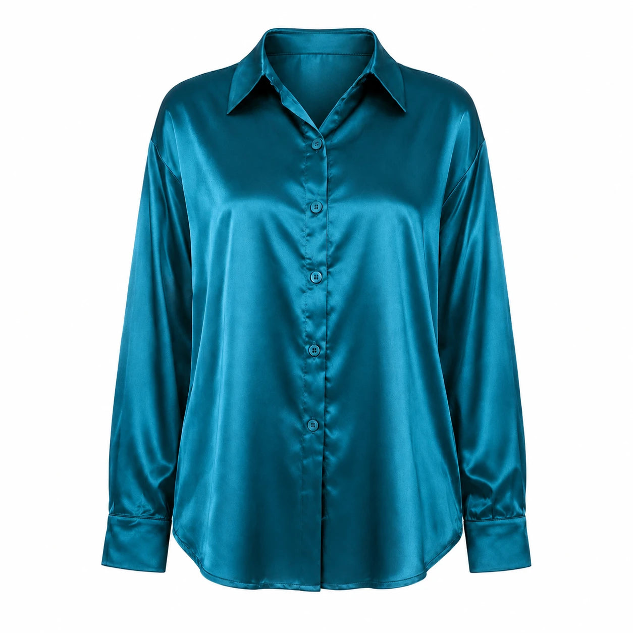 Satin Button-Up Shirt WHD0606592