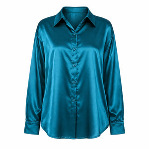 Satin Button-Up Shirt WHD0606592
