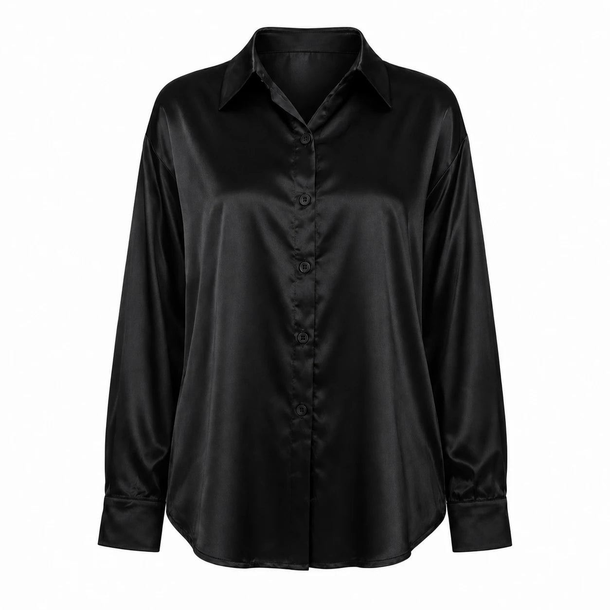 Satin Button-Up Shirt WHD0606592