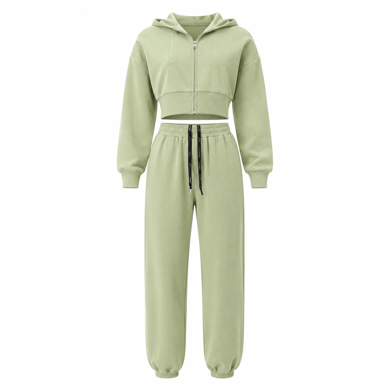 Cropped Hoodie Jogger Set WHD0606598